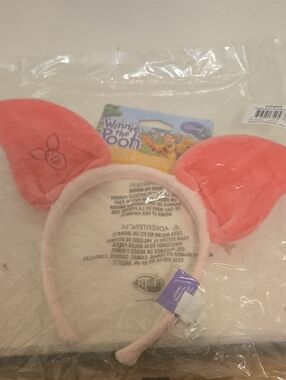 Disney Piglet Plush Ear Headband - Coral Pink